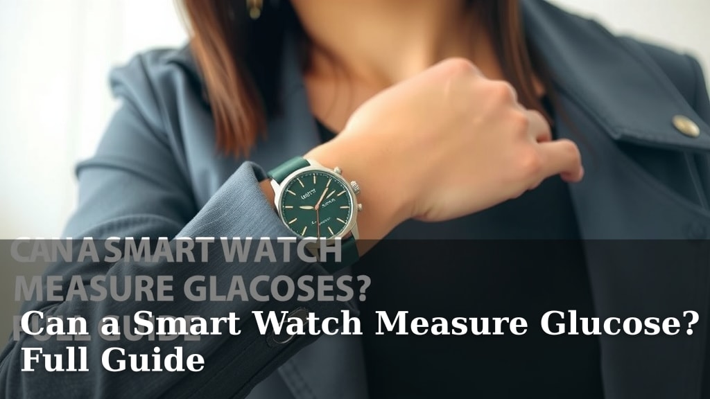 Can a Smart Watch Measure Glucose? Full Guide