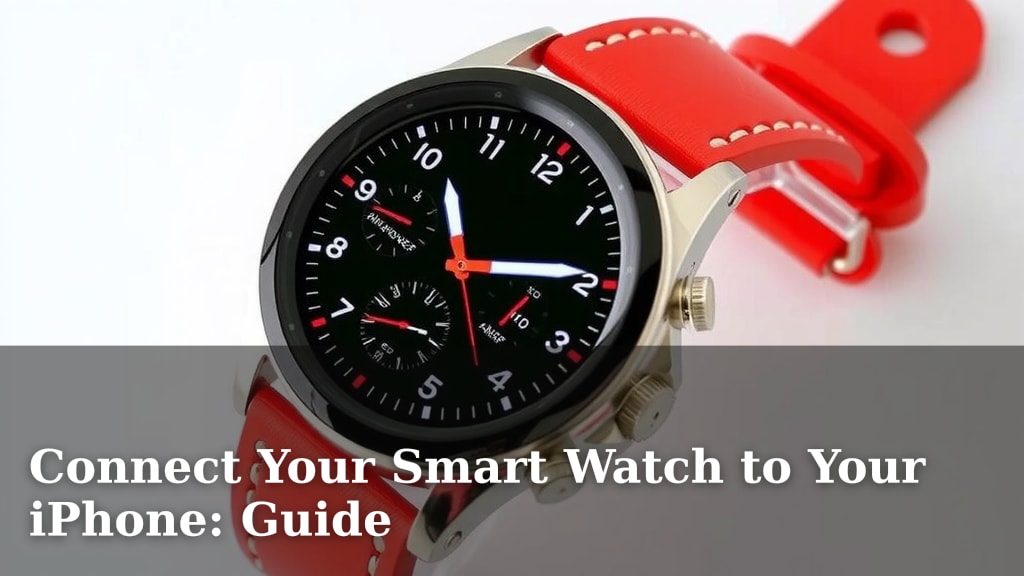 Connect Your Smart Watch to Your iPhone: Guide