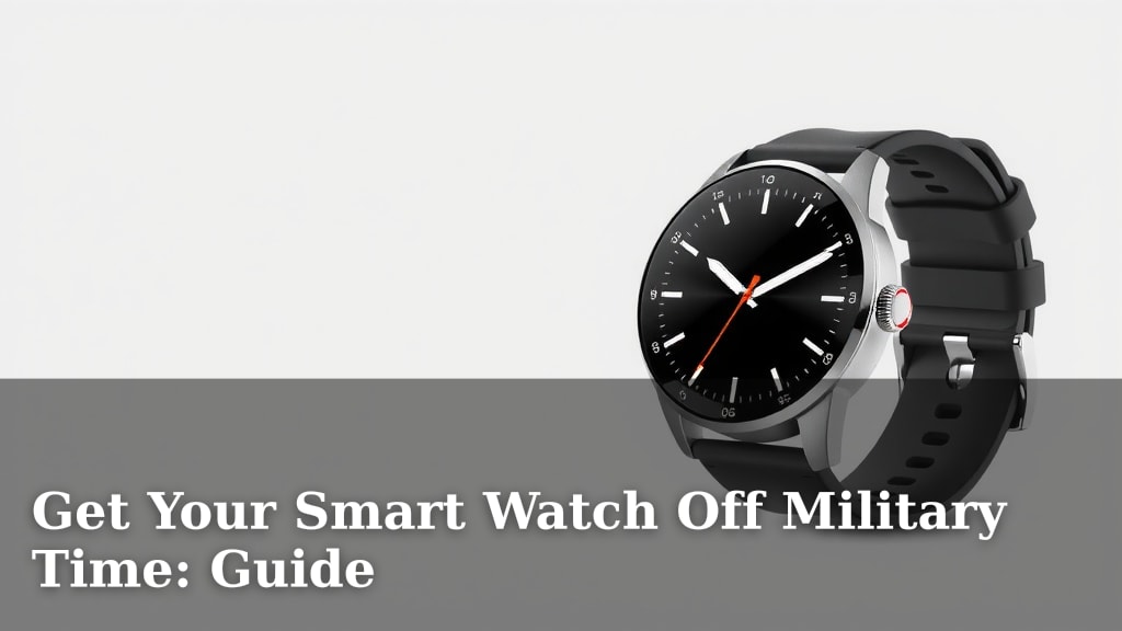 Get Your Smart Watch Off Military Time: Guide
