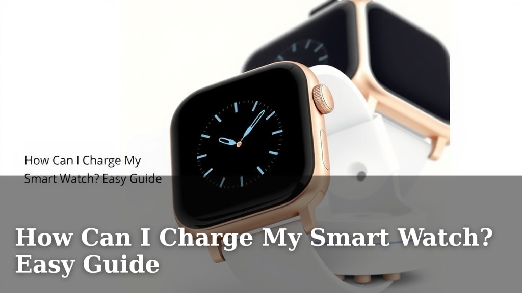 How Can I Charge My Smart Watch? Easy Guide