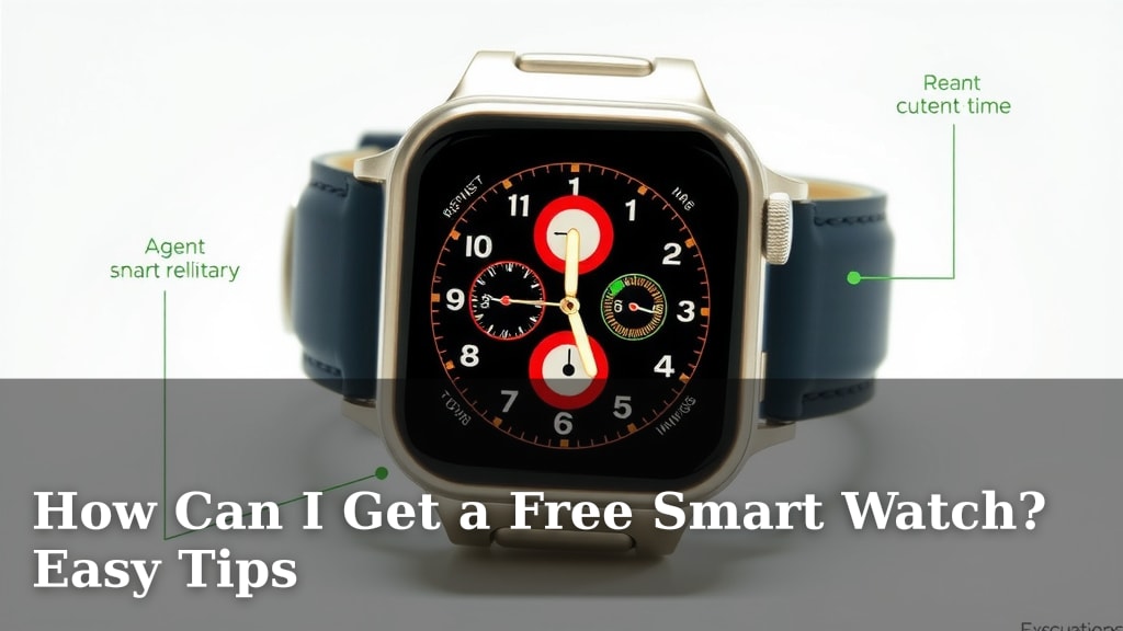 How Can I Get a Free Smart Watch? Easy Tips