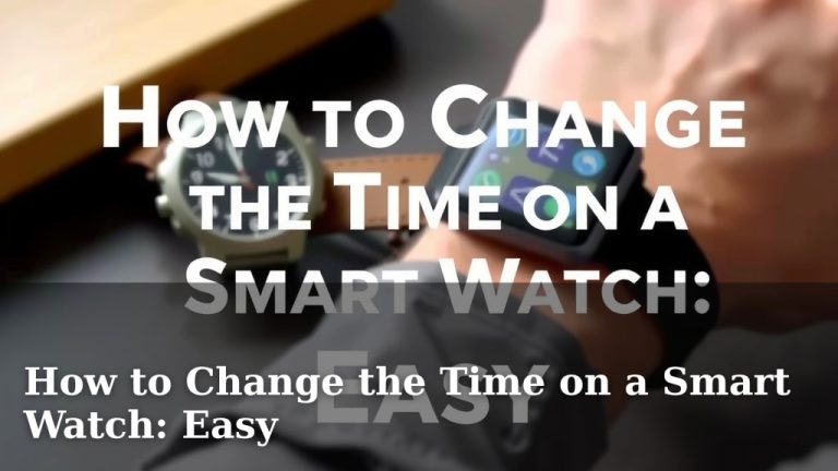 How to Change the Time on a Smart Watch: Easy