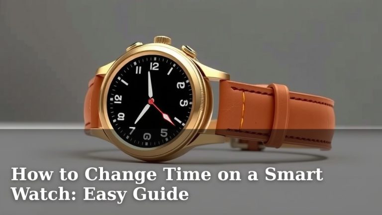 How to Change Time on a Smart Watch: Easy Guide