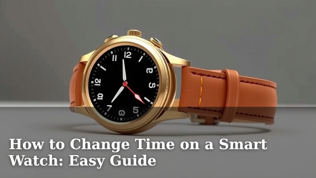 How to Change Time on a Smart Watch: Easy Guide