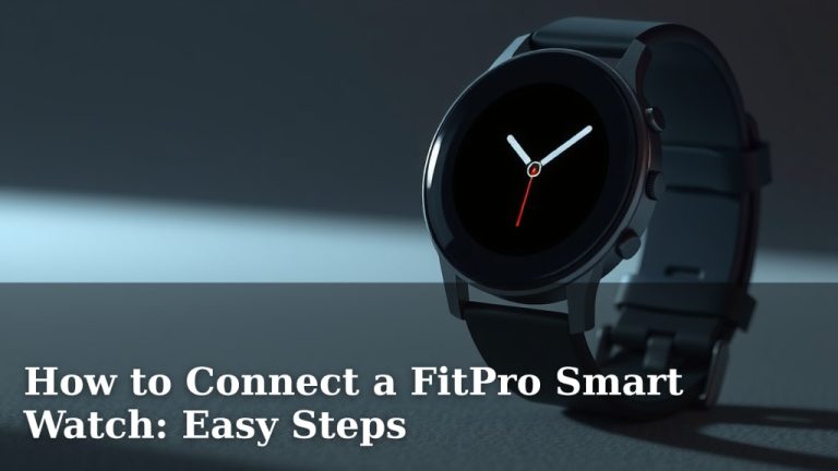 How to Connect a FitPro Smart Watch: Easy Steps