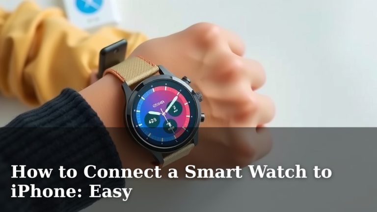 How to Connect a Smart Watch to iPhone: Easy