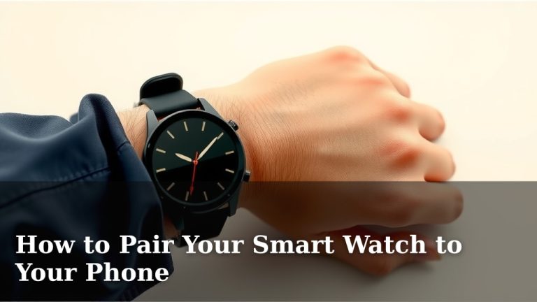 How to Pair Your Smart Watch to Your Phone