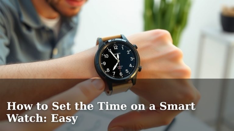 How to Set the Time on a Smart Watch: Easy