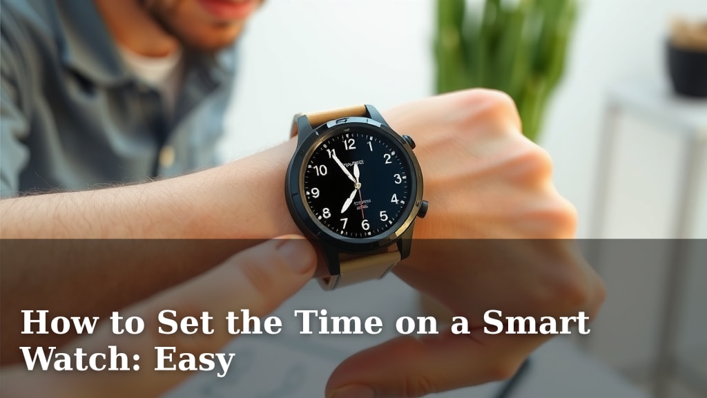 How to Set the Time on a Smart Watch: Easy
