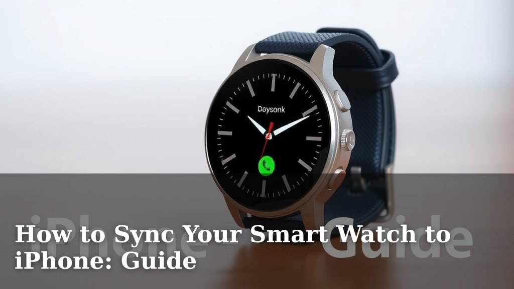 How to Sync Your Smart Watch to iPhone: Guide