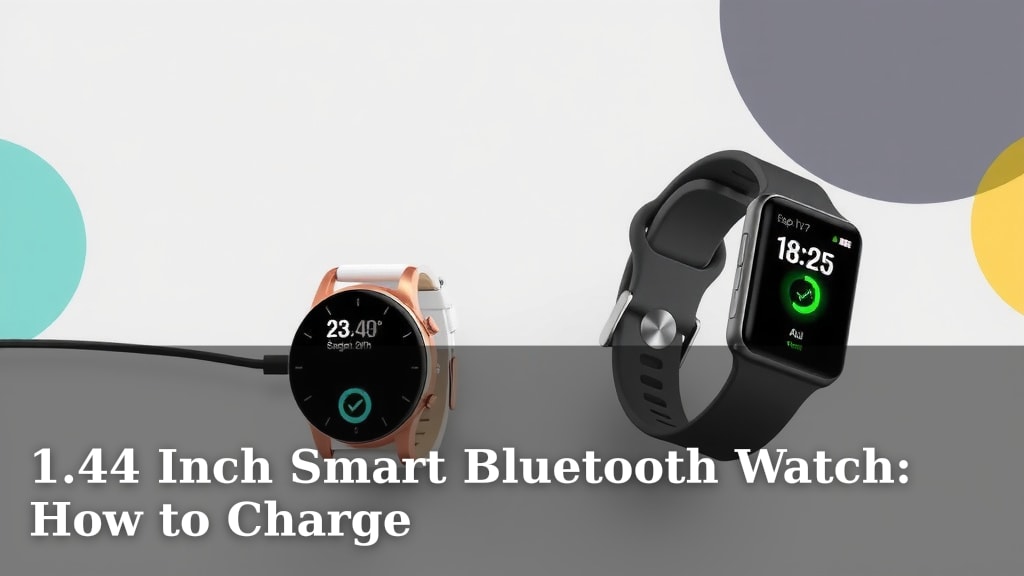 1.44 Inch Smart Bluetooth Watch: How to Charge