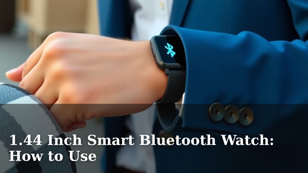 1.44 Inch Smart Bluetooth Watch: How to Use