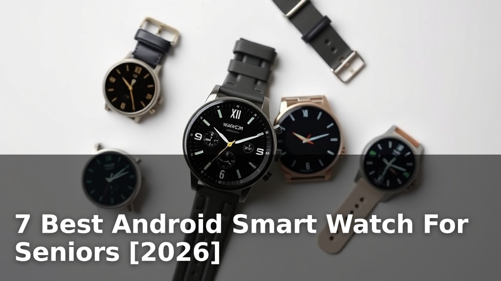 7 Best Android Smart Watch For Seniors [2026]
