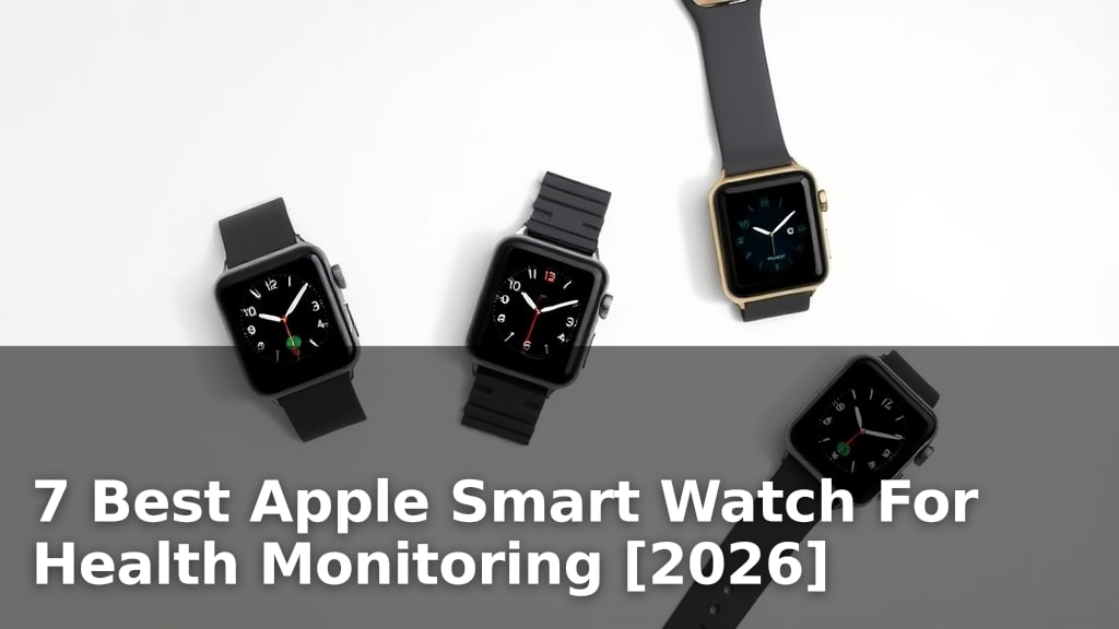 7 Best Apple Smart Watch For Health Monitoring [2026]