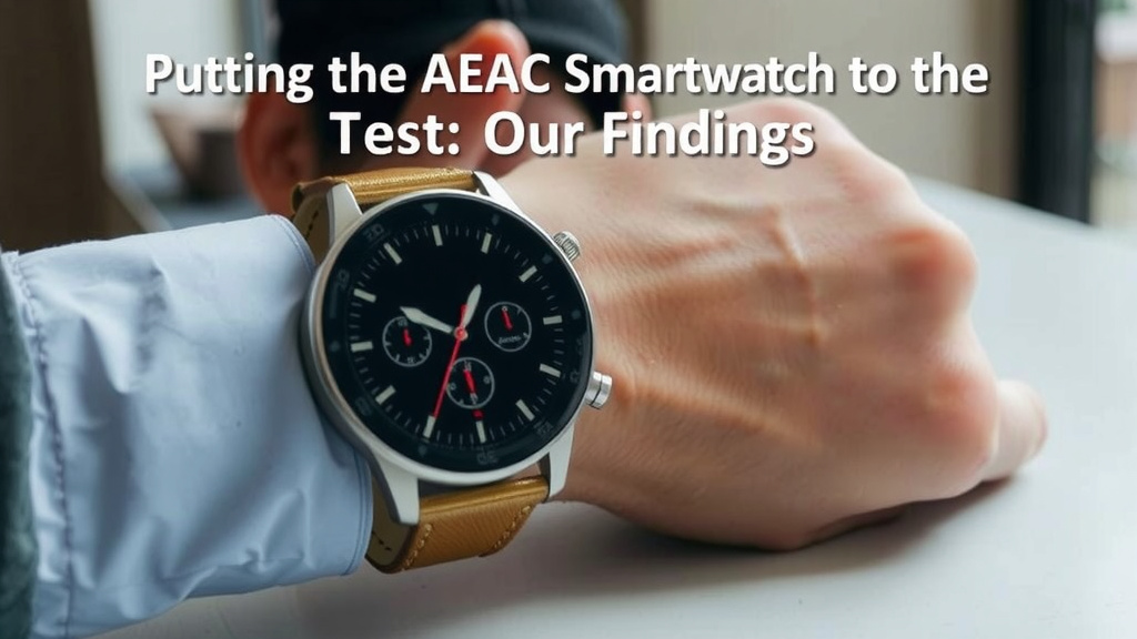 Putting the AEAC Smartwatch to the Test: Our Findings