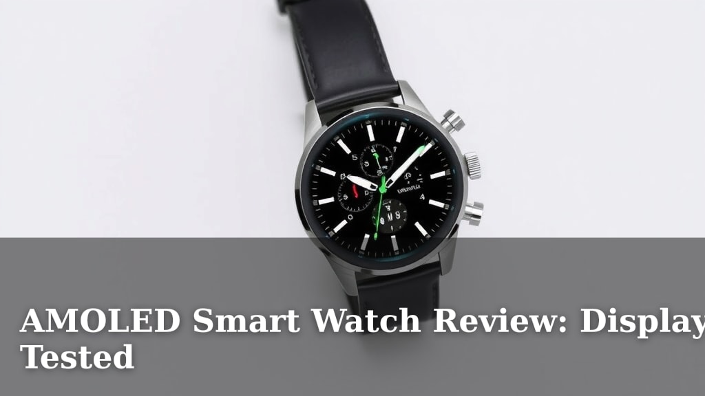 AMOLED Smart Watch Review: Display Tested