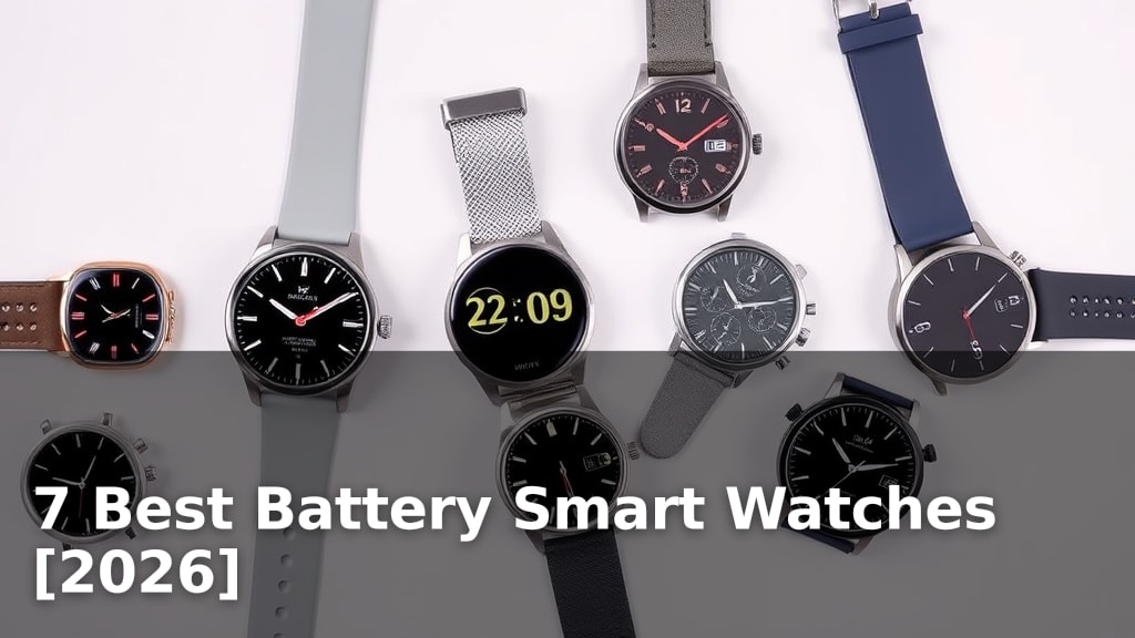 7 Best Battery Smart Watches [2026]