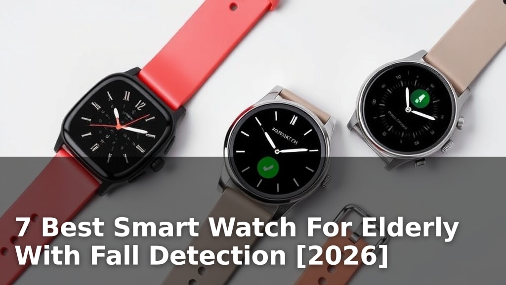 7 Best Smart Watch For Elderly With Fall Detection [2026]