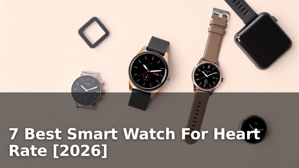 7 Best Smart Watch For Heart Rate [2026]