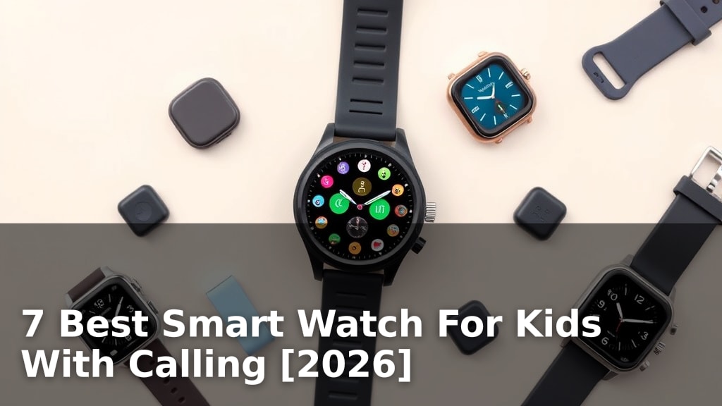 7 Best Smart Watch For Kids With Calling [2026]