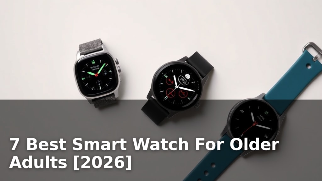 7 Best Smart Watch For Older Adults [2026]