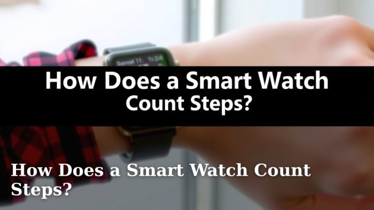 How Does a Smart Watch Count Steps?