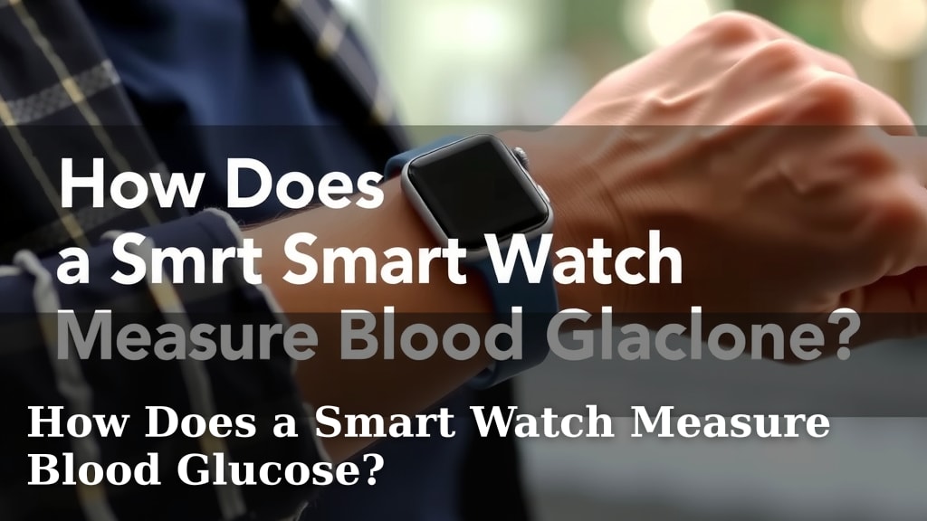 How Does a Smart Watch Measure Blood Glucose?