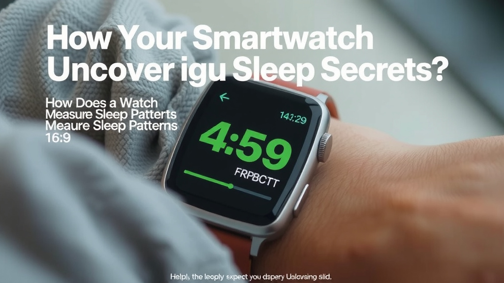 How Your Smartwatch Uncovers Your Sleep Secrets