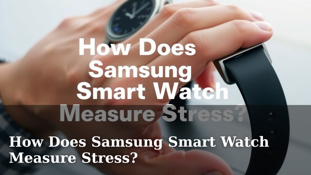 How Does Samsung Smart Watch Measure Stress?