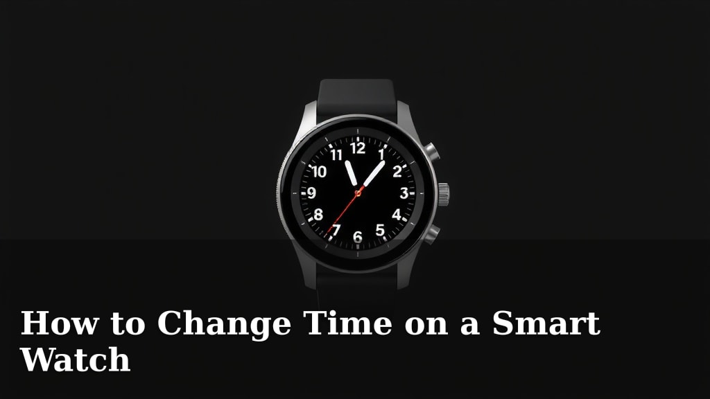 How to Change Time on a Smart Watch