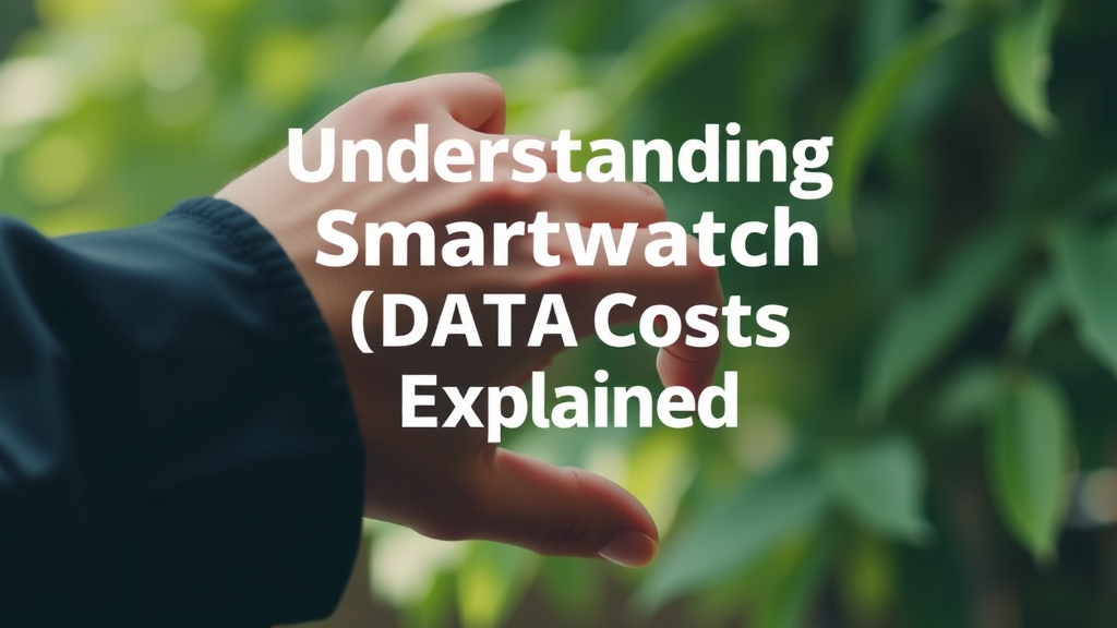 Understanding Smartwatch Data Plan Costs