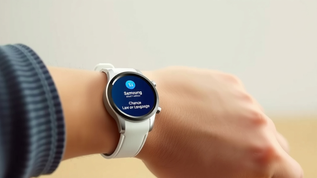 Switching Your Samsung Smartwatch Language