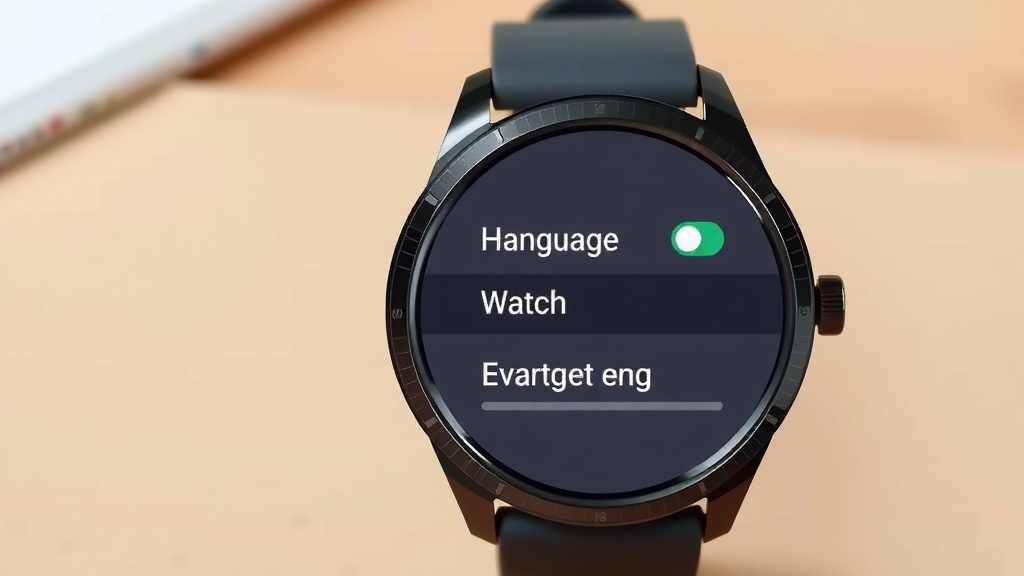 Adjusting Your Smartwatch's Language Setting to English