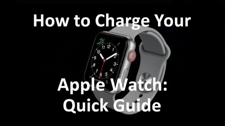 How to Charge Your Apple Watch: A Quick Guide