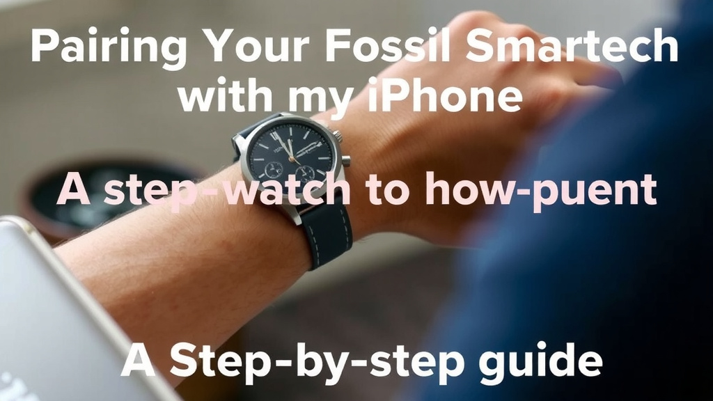 Pairing Your Fossil Watch with Your iPhone: A Step-by-Step Guide