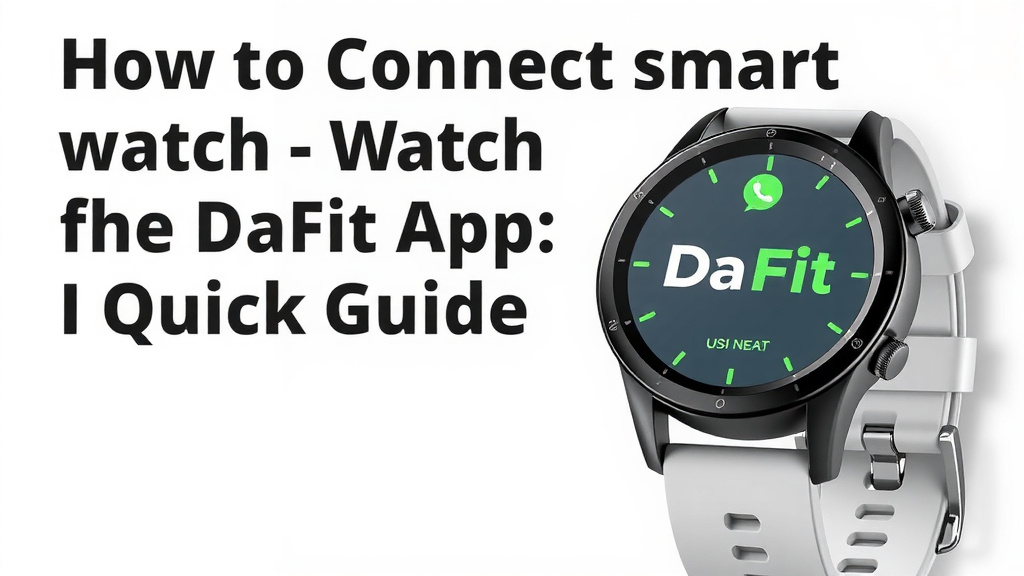 Connect Your Smartwatch to the DaFit App: A Quick Guide