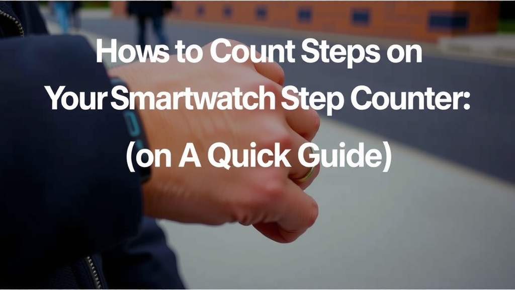 Getting Started with Your Smartwatch Step Counter