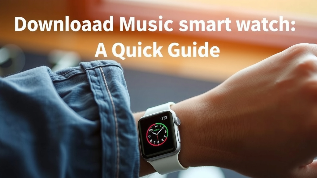 Getting Music Onto Your Smartwatch
