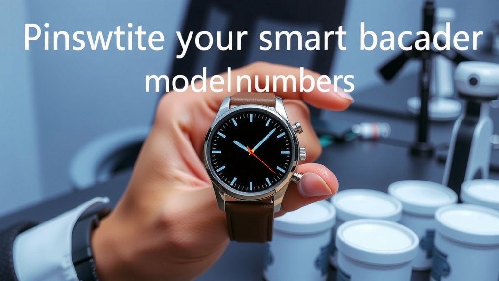 Pinpointing Your Smartwatch Model Number