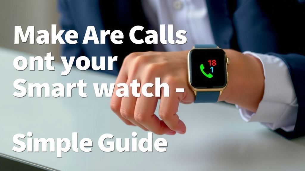 Make Calls on Your Smartwatch: A Simple Guide