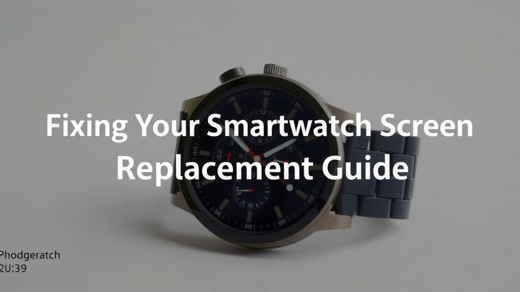 Fixing Your Smartwatch Screen: A DIY Guide