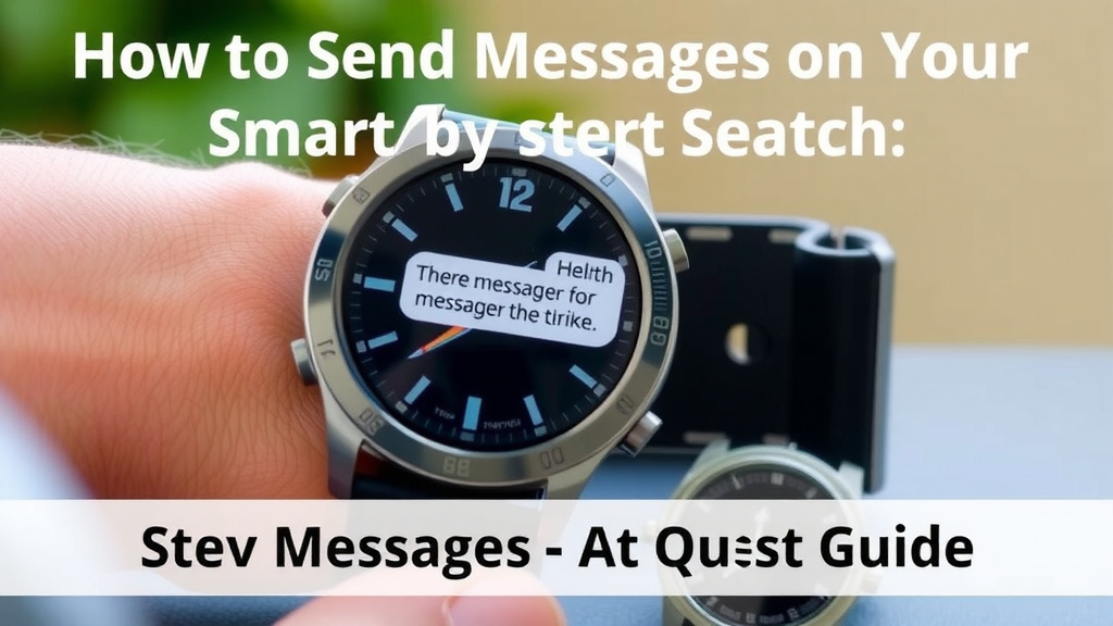 Sending Messages From Your Smartwatch: A Step-by-Step Guide