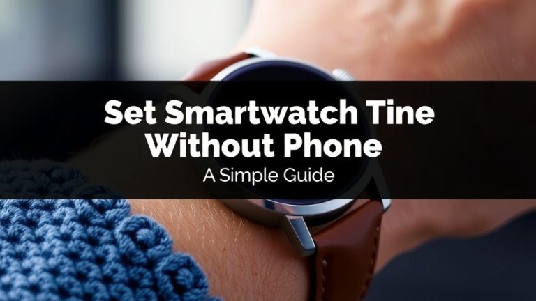 Set Smartwatch Time Without Phone: A Simple Guide