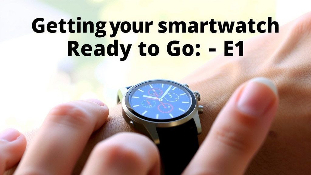 Getting Your Smartwatch Ready to Go