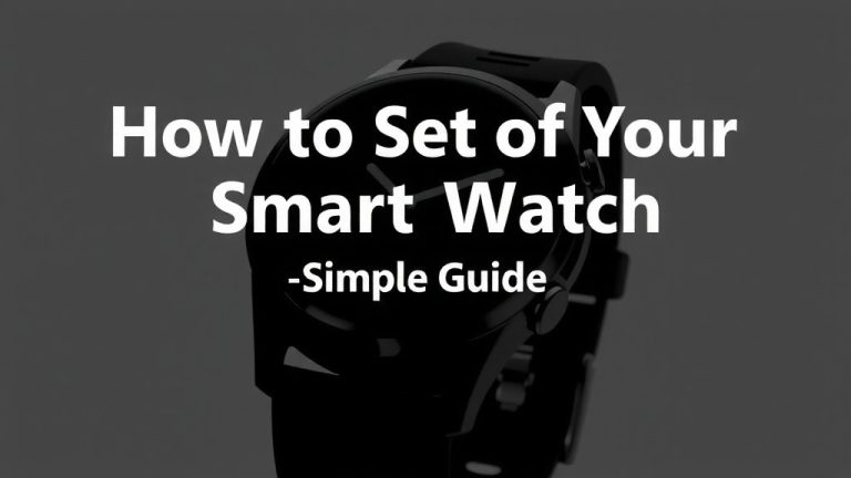 How to Set Up Your Smart Watch: A Simple Guide