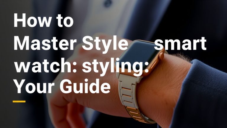 Master Smart Watch Styling: Your Guide