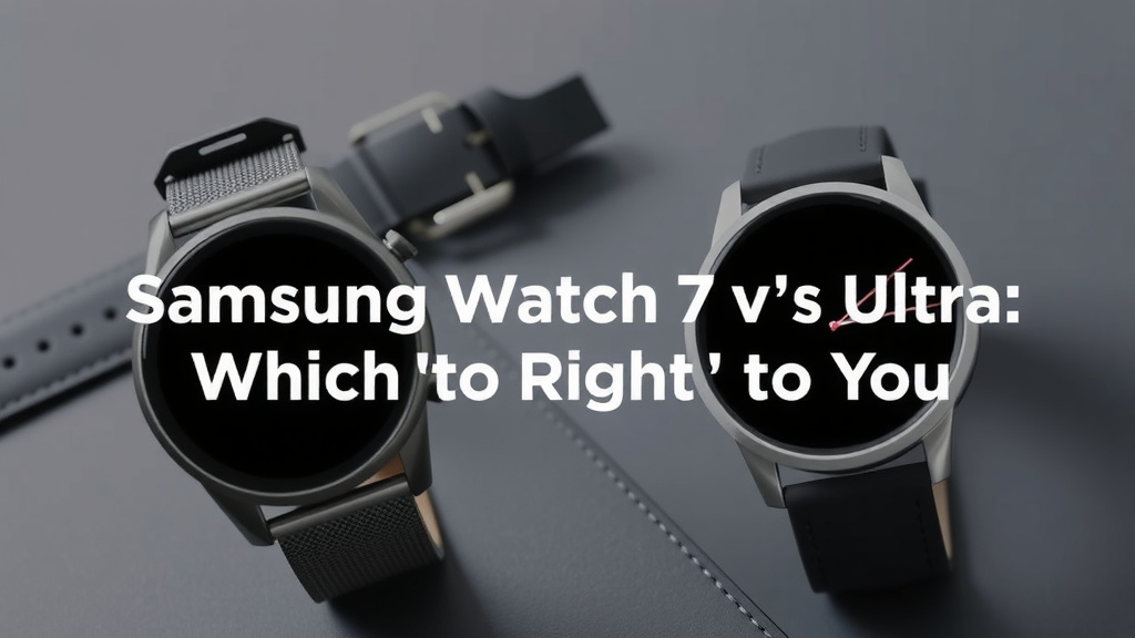 Samsung Watch 7 vs Ultra: Which is Right for You