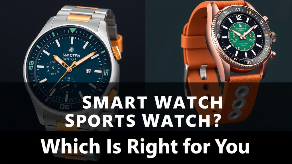 Smart Watch vs Sports Watch: Which Is Right for You