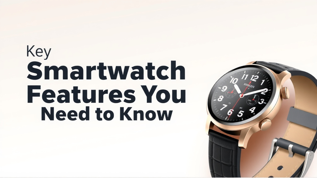 Key Smartwatch Features You Need to Know