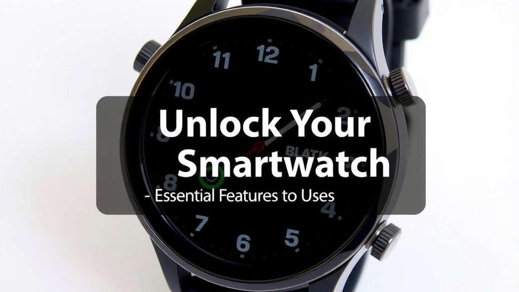 Unlock Your Smartwatch: Essential Features and Uses